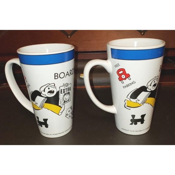 Monopoly - Hasbro Other - Two Tall Monopoly Cups Mugs ©1999 Hasbro